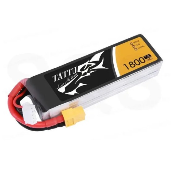 Wholesale Tattu 1800mAh Rechargeable Battery 3S 4S 45C 75C 1P for RC Racing Drone Quadcopter